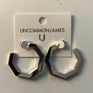 Uncommon James Legacy Silver hoops, brand new, never worn